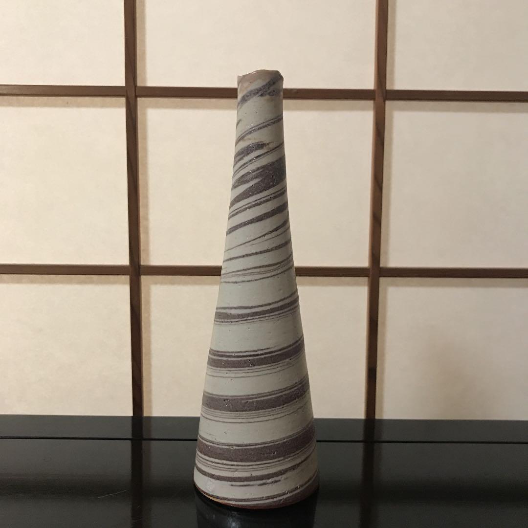 練上手　花入　十代大樋長左衛門　年朗銘　花瓶