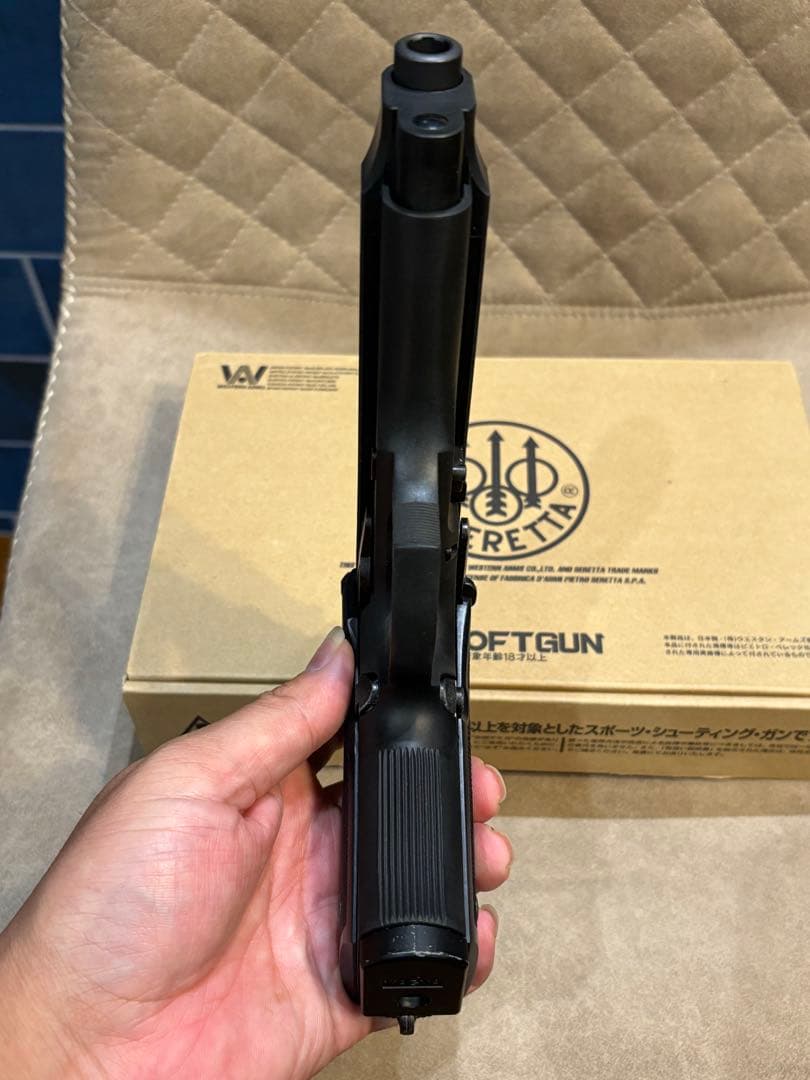 ※ジャンク ウェスタンアームズ ベレッタM92FS カーボンブラック HW