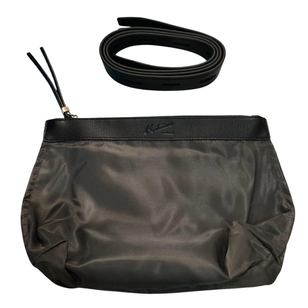 未使用⭐︎Kitamura 黒 2wayレザーショルダーバッグ インナーポーチ付き