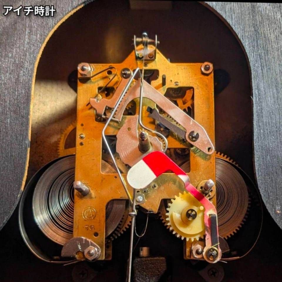 掛時計　古時計　アンティーク掛時計　振り子時計　ゼンマイ時計　アイチ時計