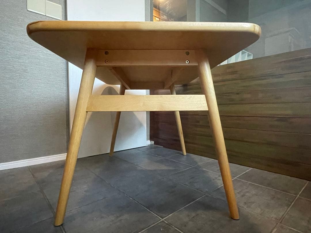 TSST 美品■天然木 ダイニングテーブル/デスク 棚付き■北欧◾️検ウニコ