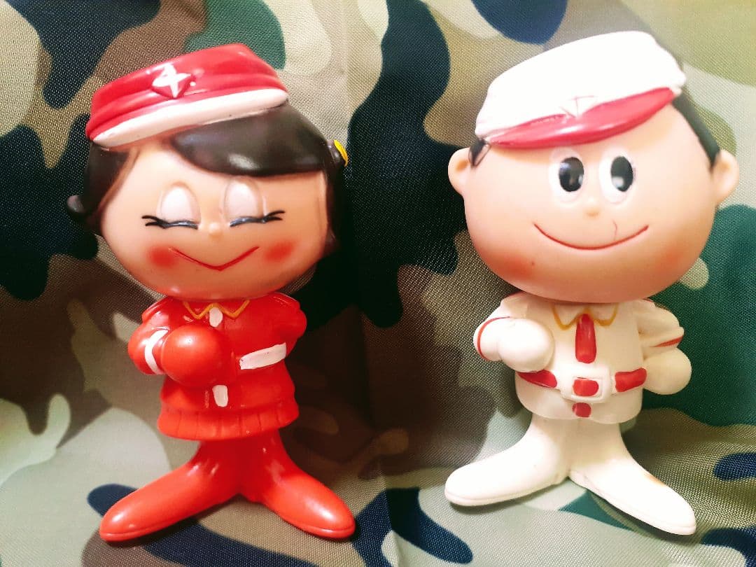 昭和レトログリコミリタリー人形2体