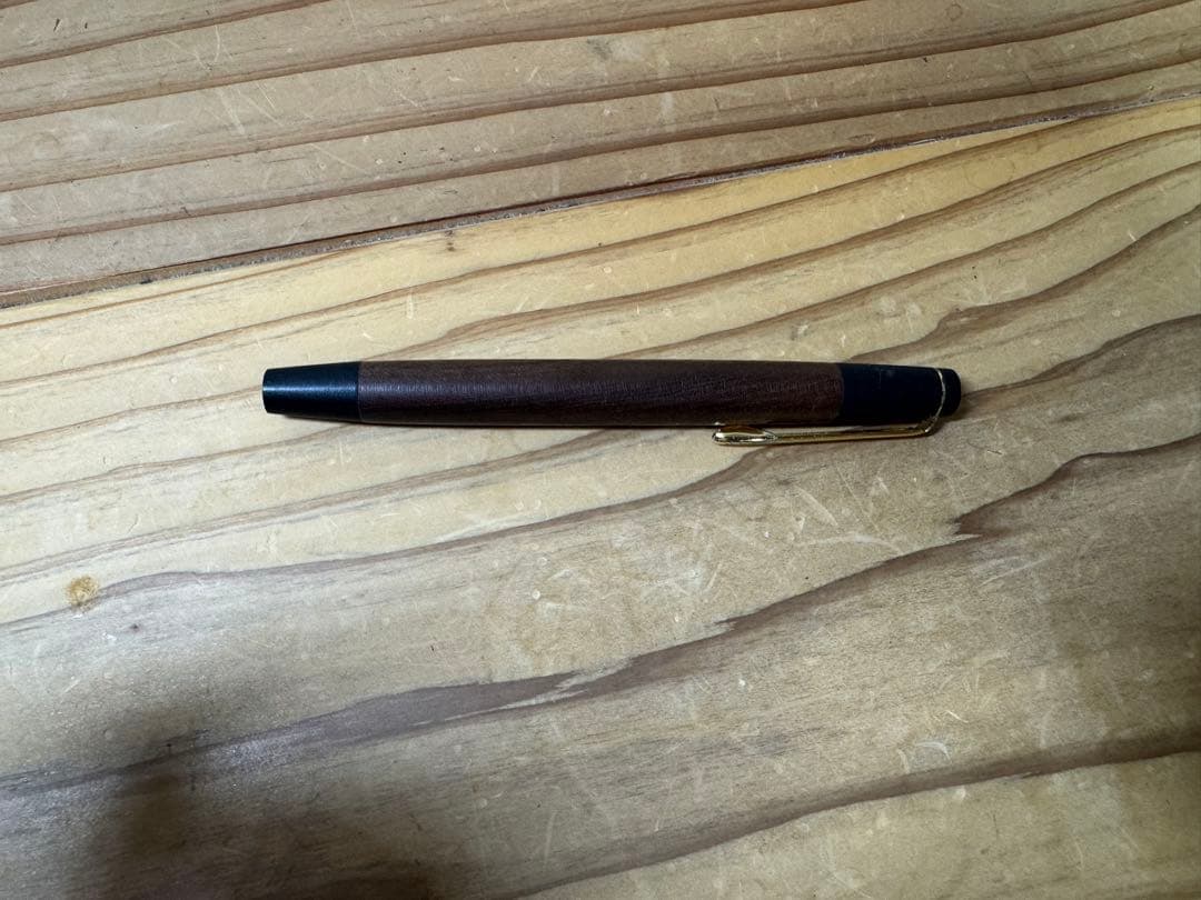 プ*読様 野原工芸　超特上黒柿孔雀杢　旧固定式　おまけ付き