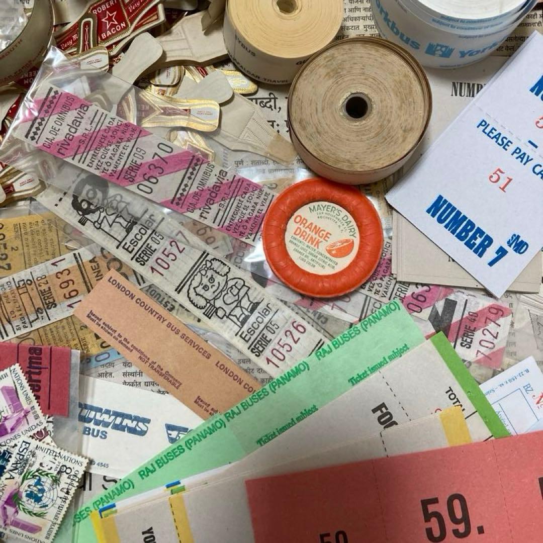 ブ*チ様 海外ロールチケット紙もの まとめ売り - メルカリ