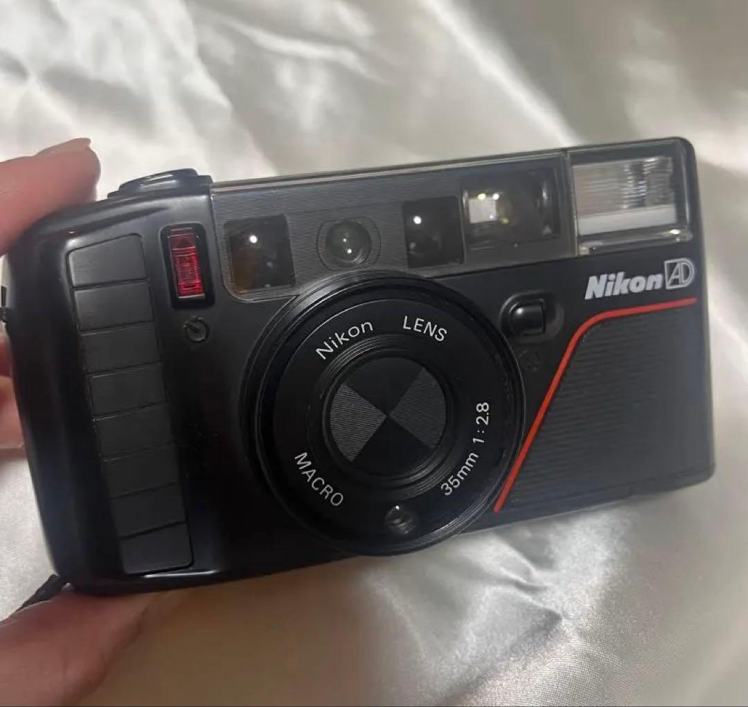 動作未確認】ニコンAD3/コンパクトフィルムカメラ/ケース付きジャンク