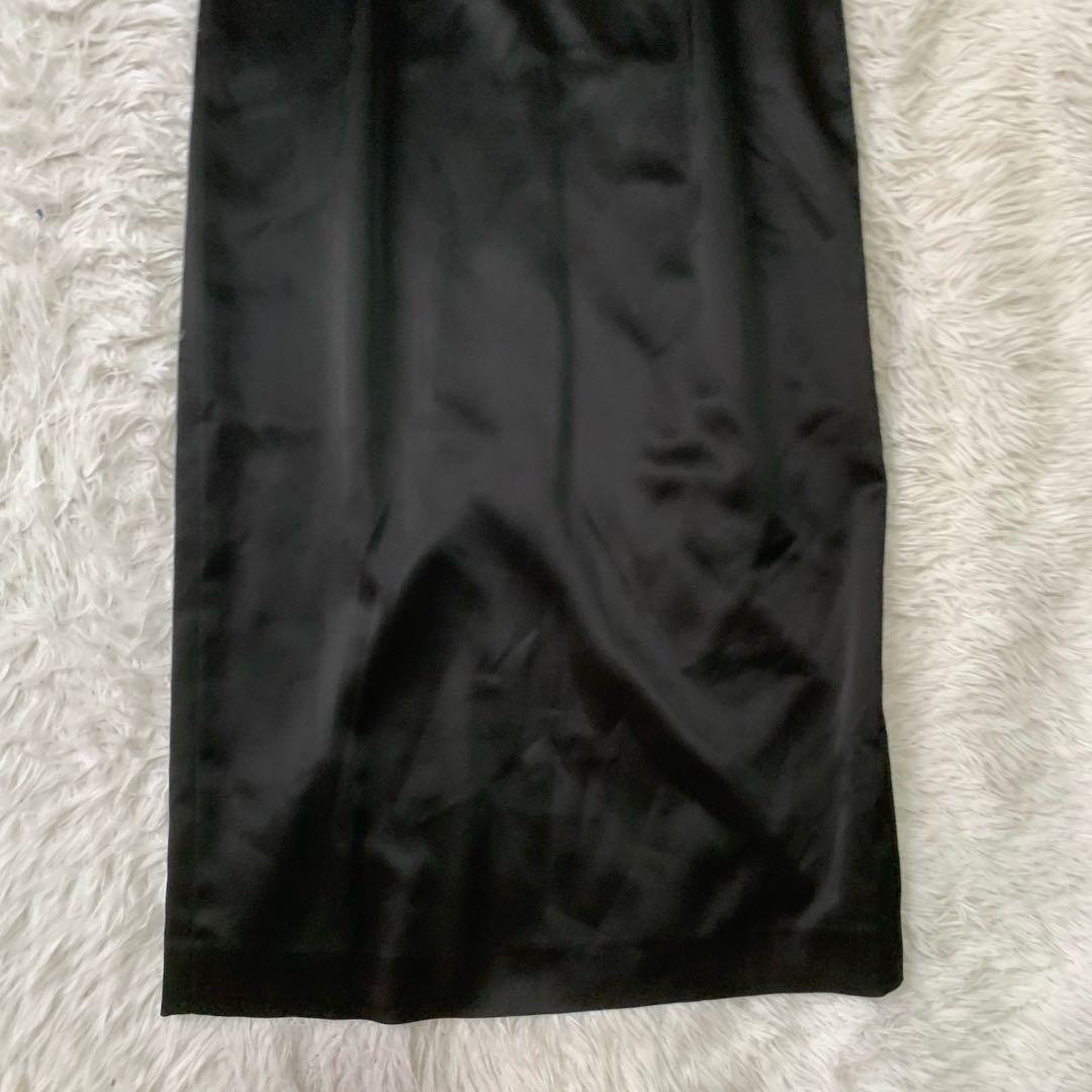 SOIR DOLCE サテンロングワンピース ドレス 15号 大きいサイズ