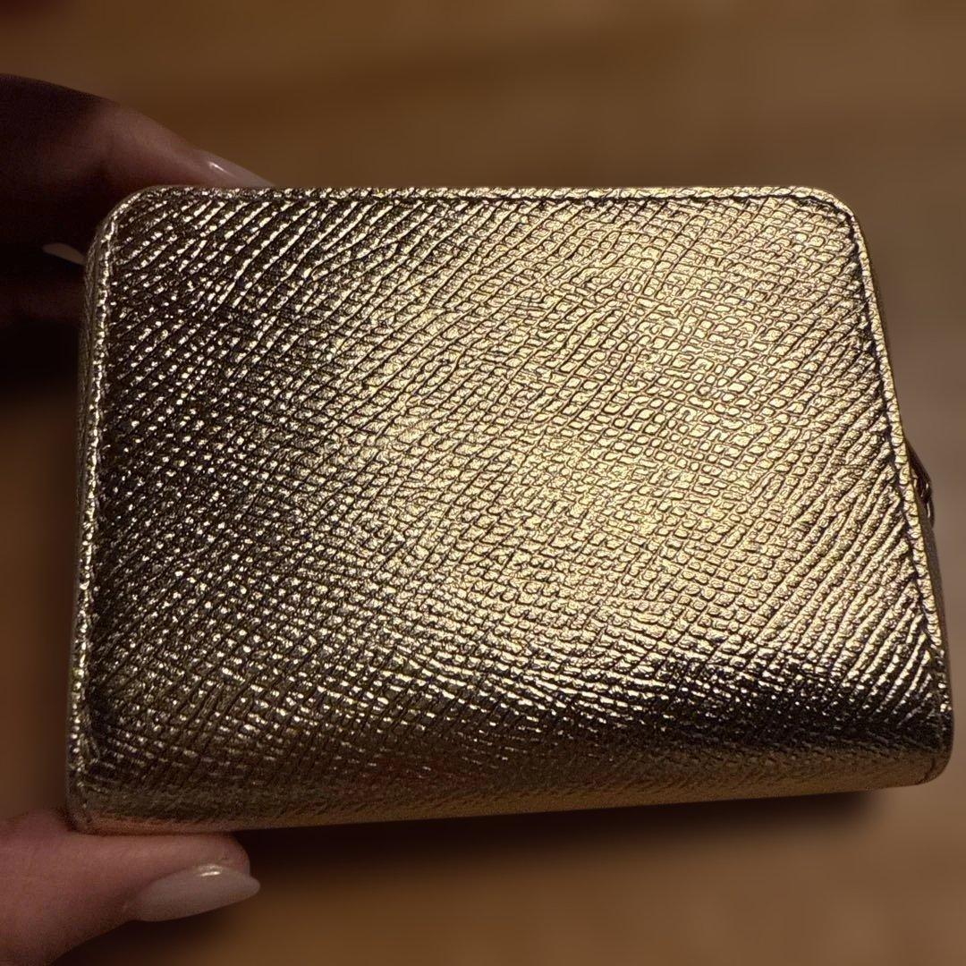 CELINE ゴールド スモールジップウォレット