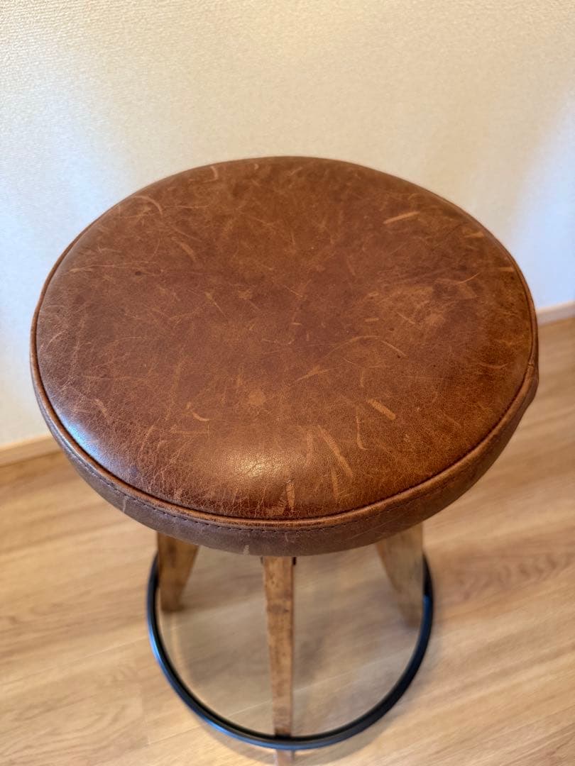 【みつぎ】ジャーナルスタンダードファニチャー シノン レザーハイスツール