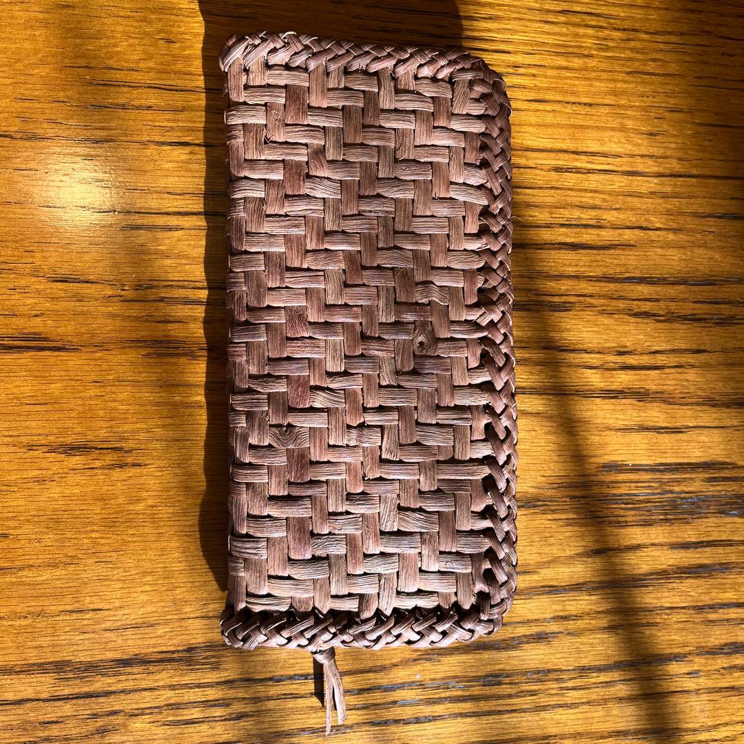山葡萄 長財布　網代編み 財布 かご バッグ　ハンドメイド　国産