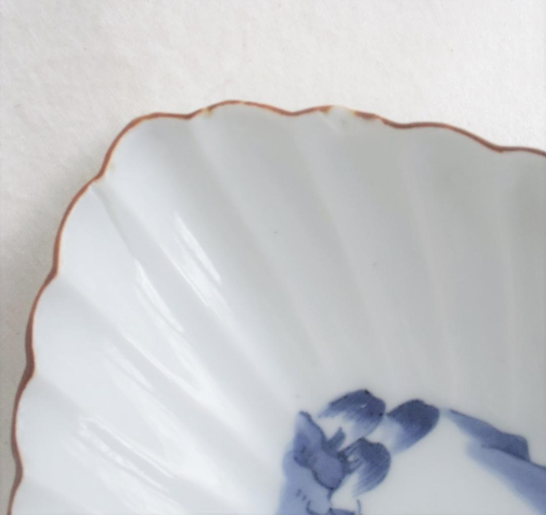 舟形?皿　古伊万里　江戸期　★金直し、カマキズあり