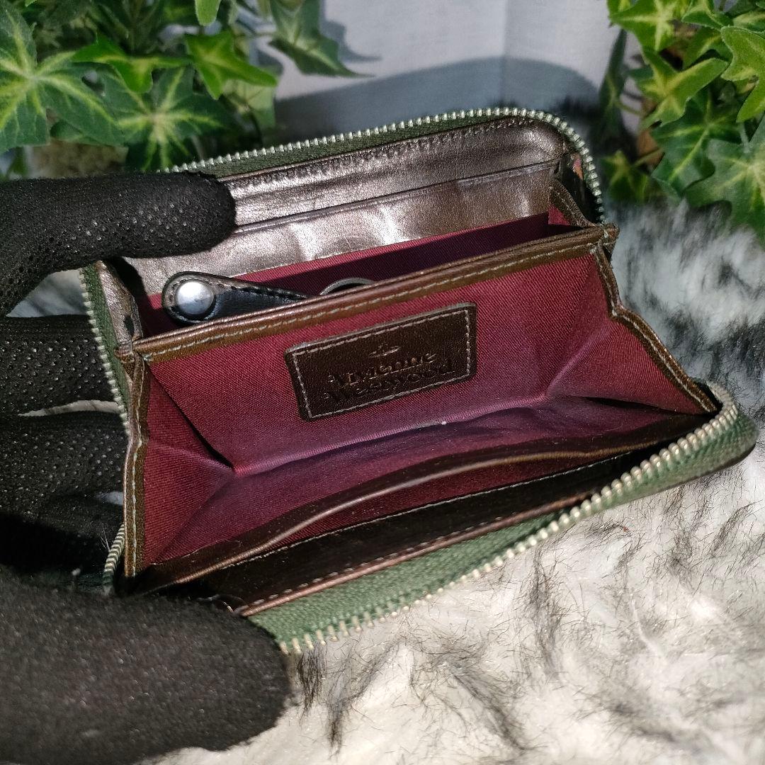 VivienneWestwood 小銭入れ エンベロープ ブラウン レザー 切手