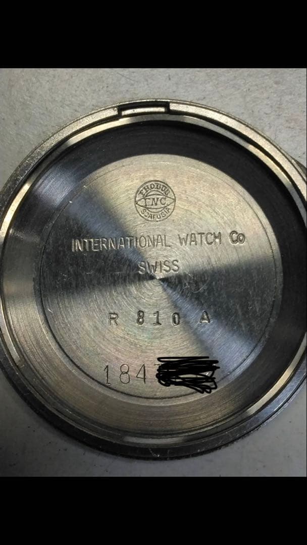 オールドインター　　IWC 1960年代　　自動巻き　ライスブレス　純正リューズ