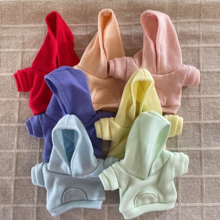 確認用ちびぬいちゃんのパーカー＆オーバーオール