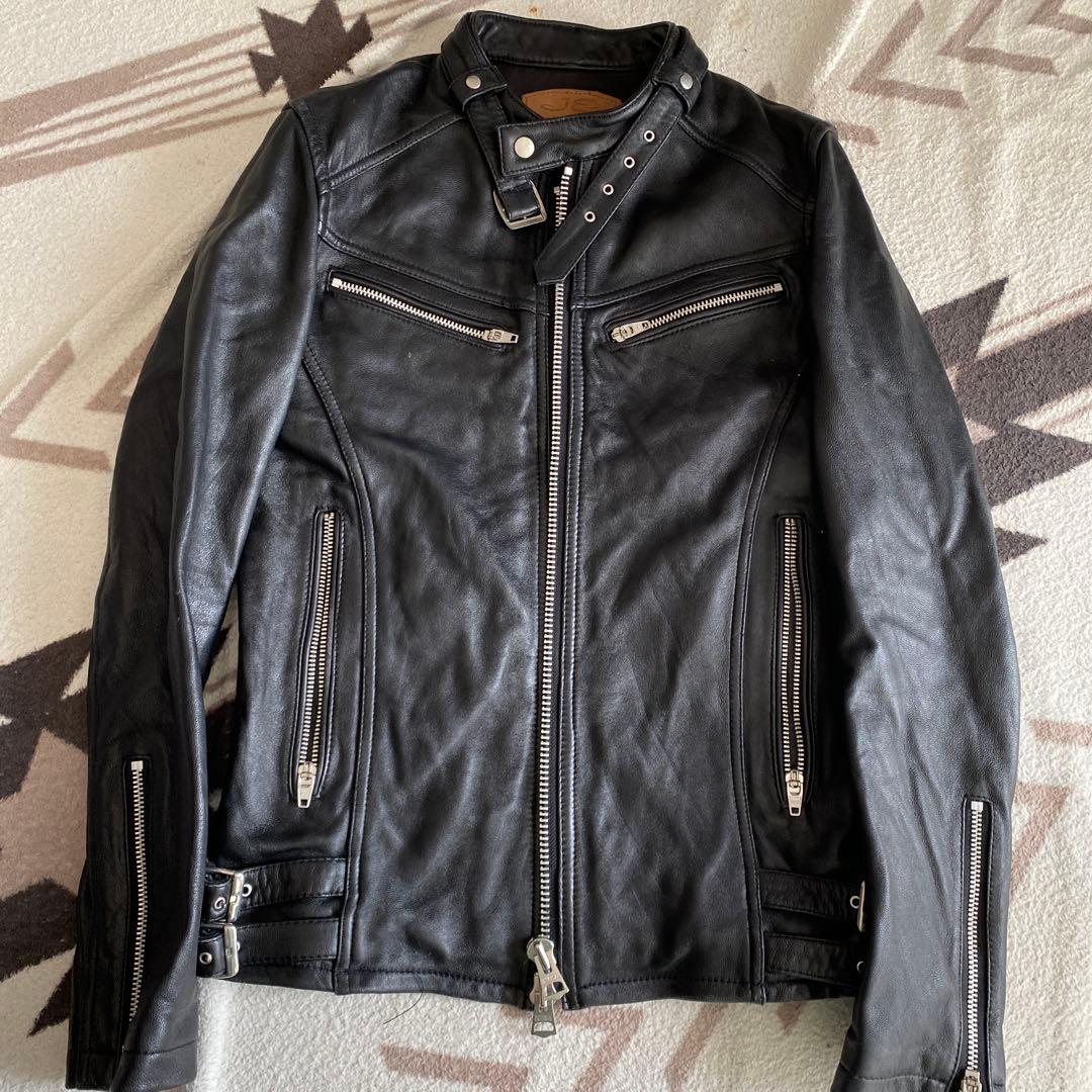 JACKROSE ブラックレザージャケット サイズ3