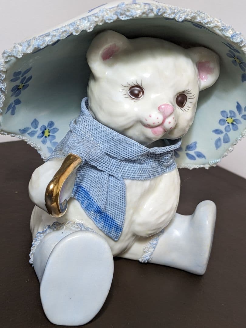 【希少品】アイリッシュドレスデン ハッピーテディベア フィギュリン