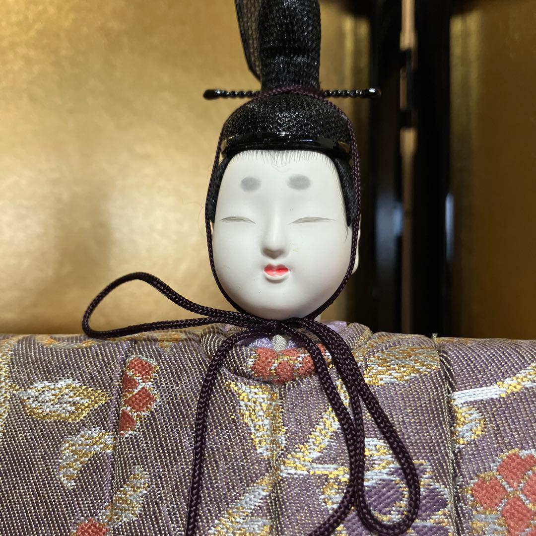真多呂人形　古今人形　彩明立雛　コンパクト　お雛様　木目込み人形　収納飾り