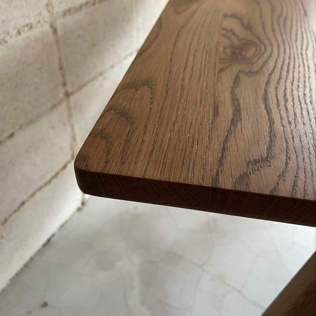 unico ADDAYウニコ アディ　ダイニングテーブル　オーク無垢材　棚板付