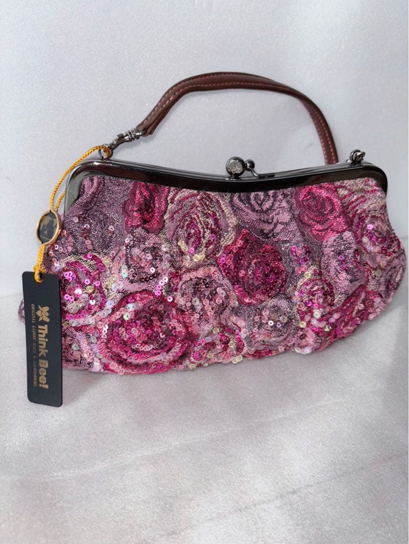 棗Think bee! シンクビー　がま口 ハンドバッグ 2way