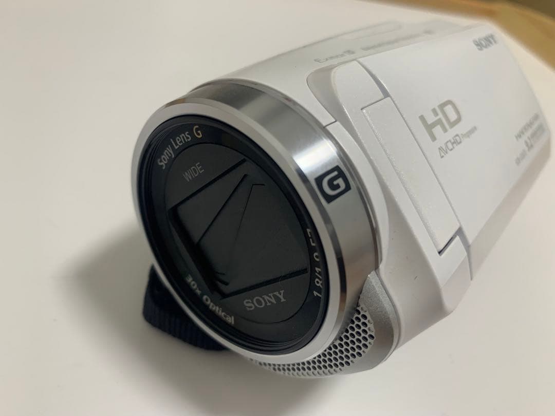 ＊美品＊　SONY HDR-CX675 ホワイト　ビデオカメラ本体　早い者勝ち！