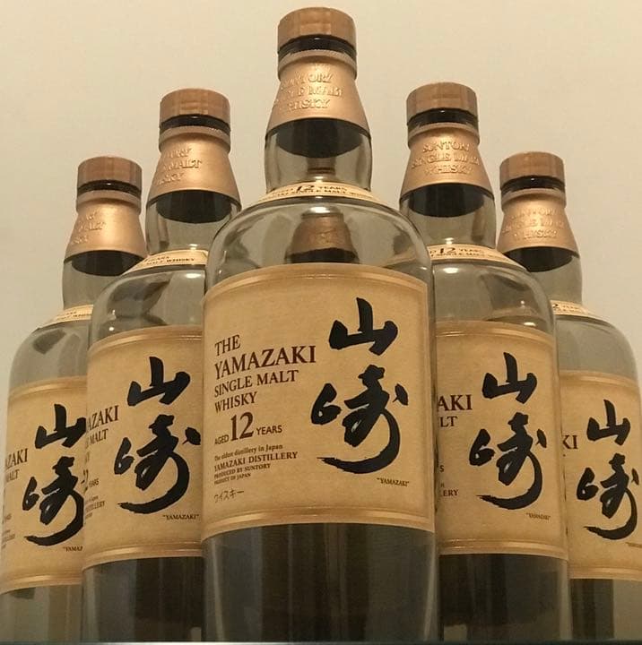 シングルモルトウイスキー 山崎12年 6本セット 700ml 空瓶