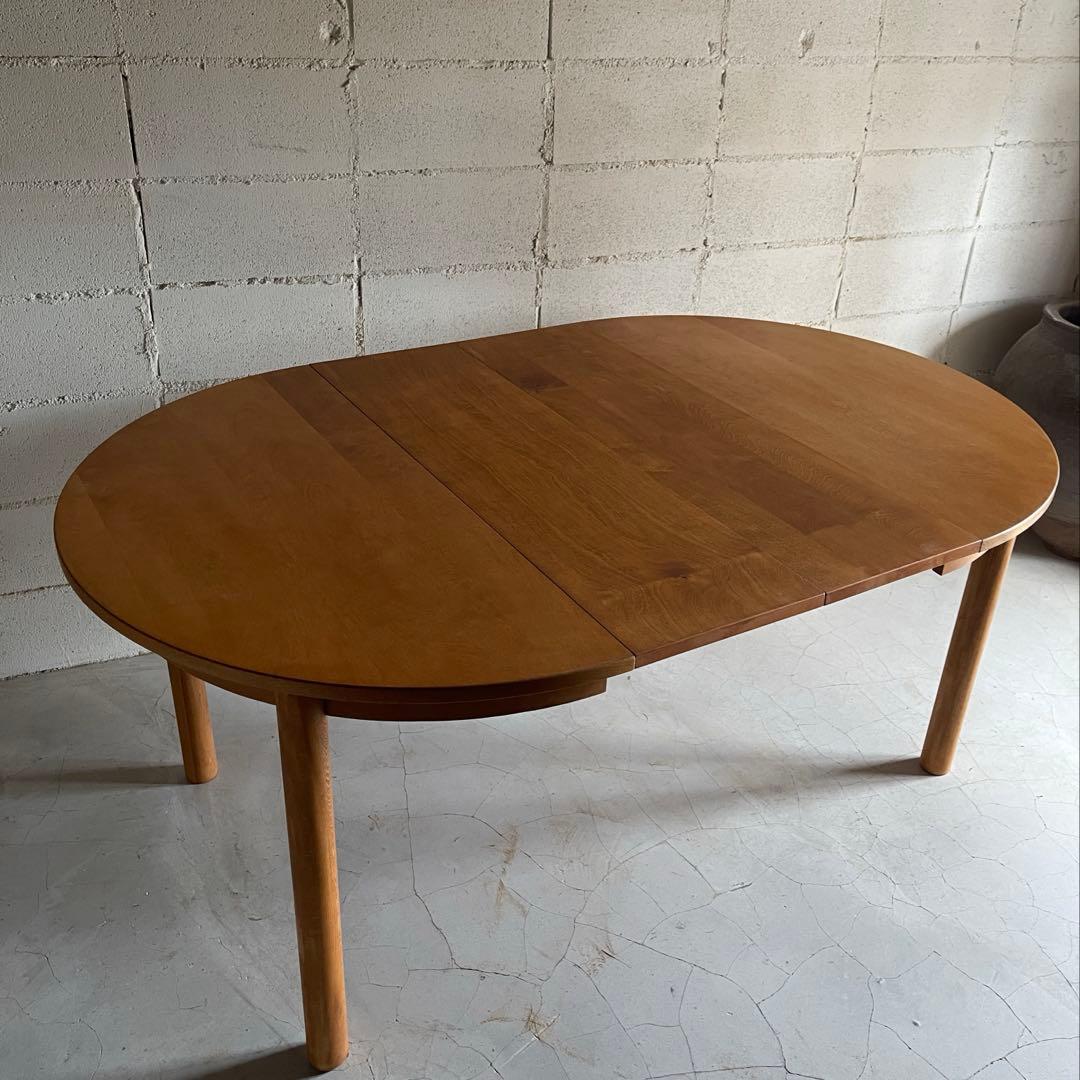 エクステンションテーブル　ラウンドテーブル　ヴィンテージ　ミッドセンチュリー