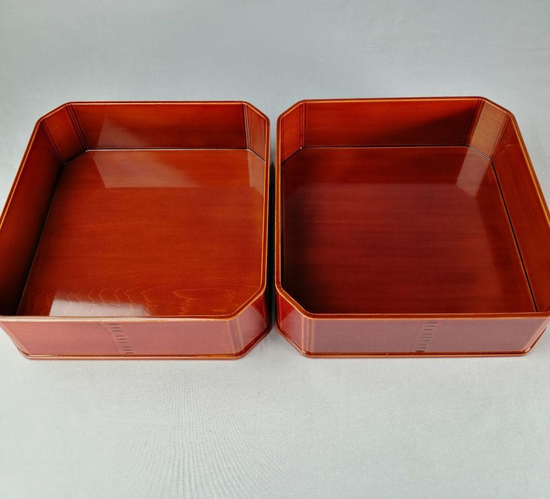 【茶事道具】春慶塗大徳寺重　５客セット　重箱、弁当箱、主菓子　懐石道具376