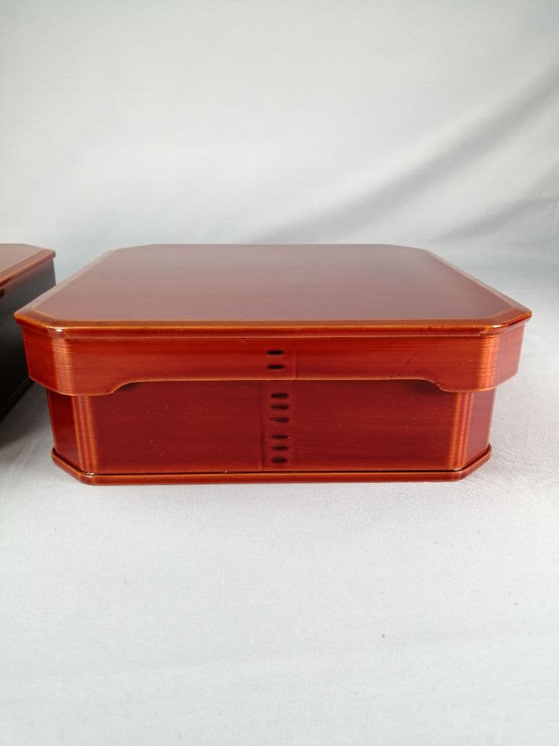 【茶事道具】春慶塗大徳寺重　５客セット　重箱、弁当箱、主菓子　懐石道具376