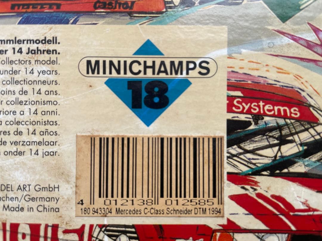 1/18 メルセデス Cクラス DTM 1994 C180ベンツ ミニチャンプス