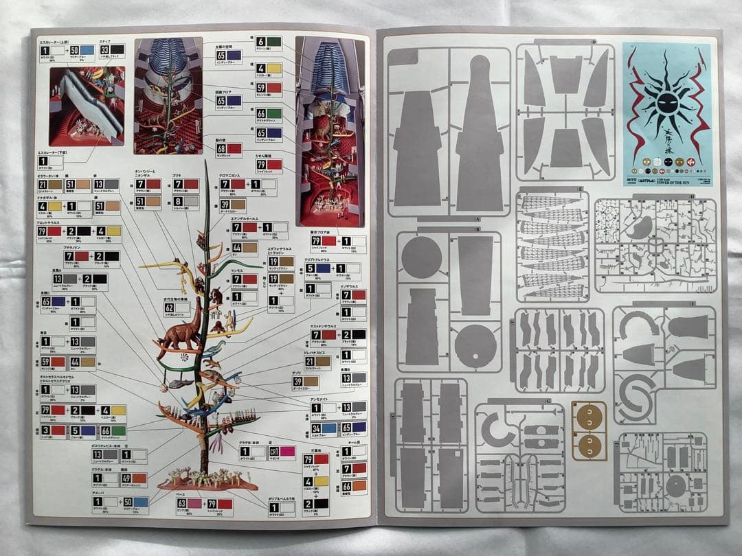 海洋堂 太陽の塔 1/200 未組立 箱・説明書あり 万博 岡本太郎