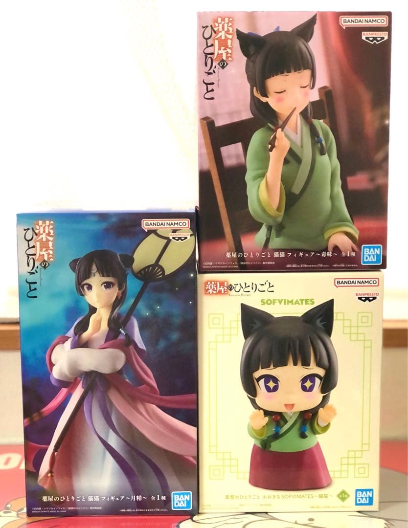 薬屋のひとりごと フィギュア③種セット猫猫 月精 おおきなSOFVIMATES