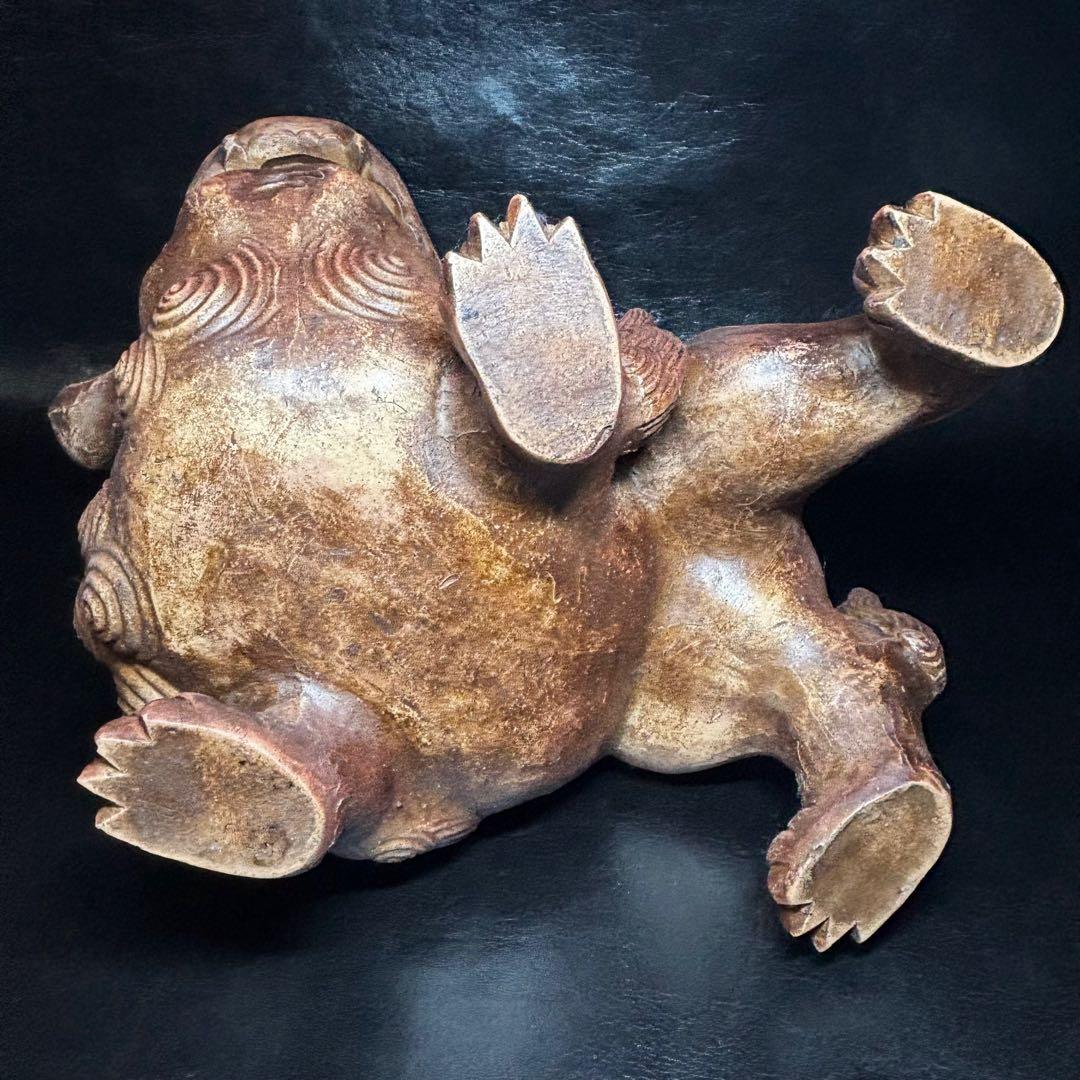 ☆備前焼！獅子 置物！『木村 友敬』作！☆木村長十郎友敬