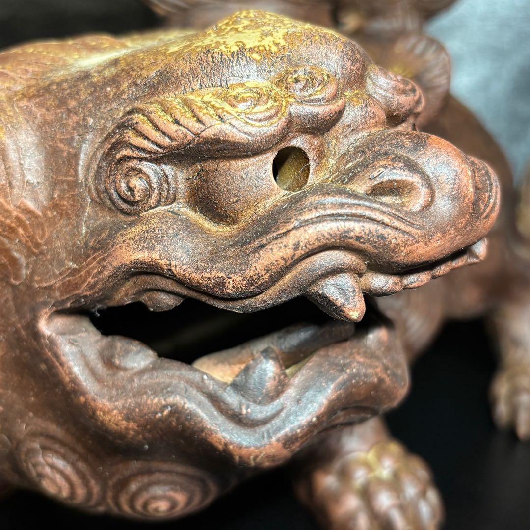 ☆備前焼！獅子 置物！『木村 友敬』作！☆木村長十郎友敬