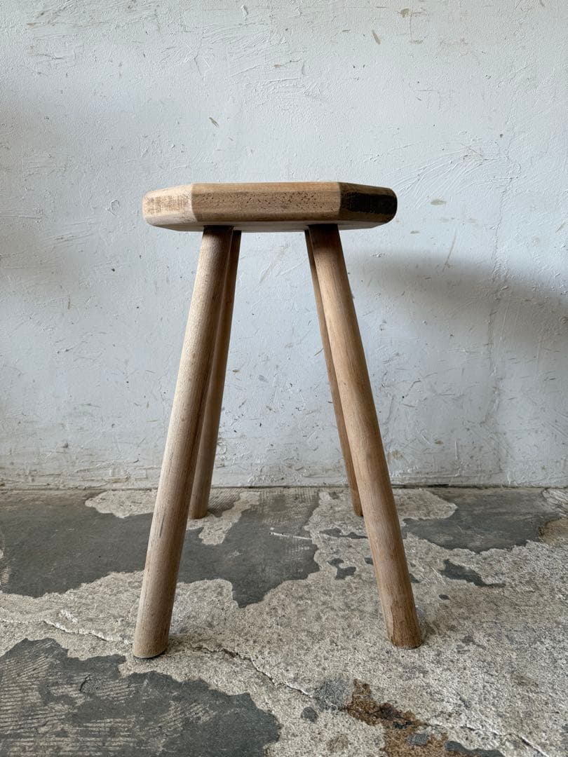 ビンテージ　スツール　サイドテーブル ベッドサイドテーブル　　剥離