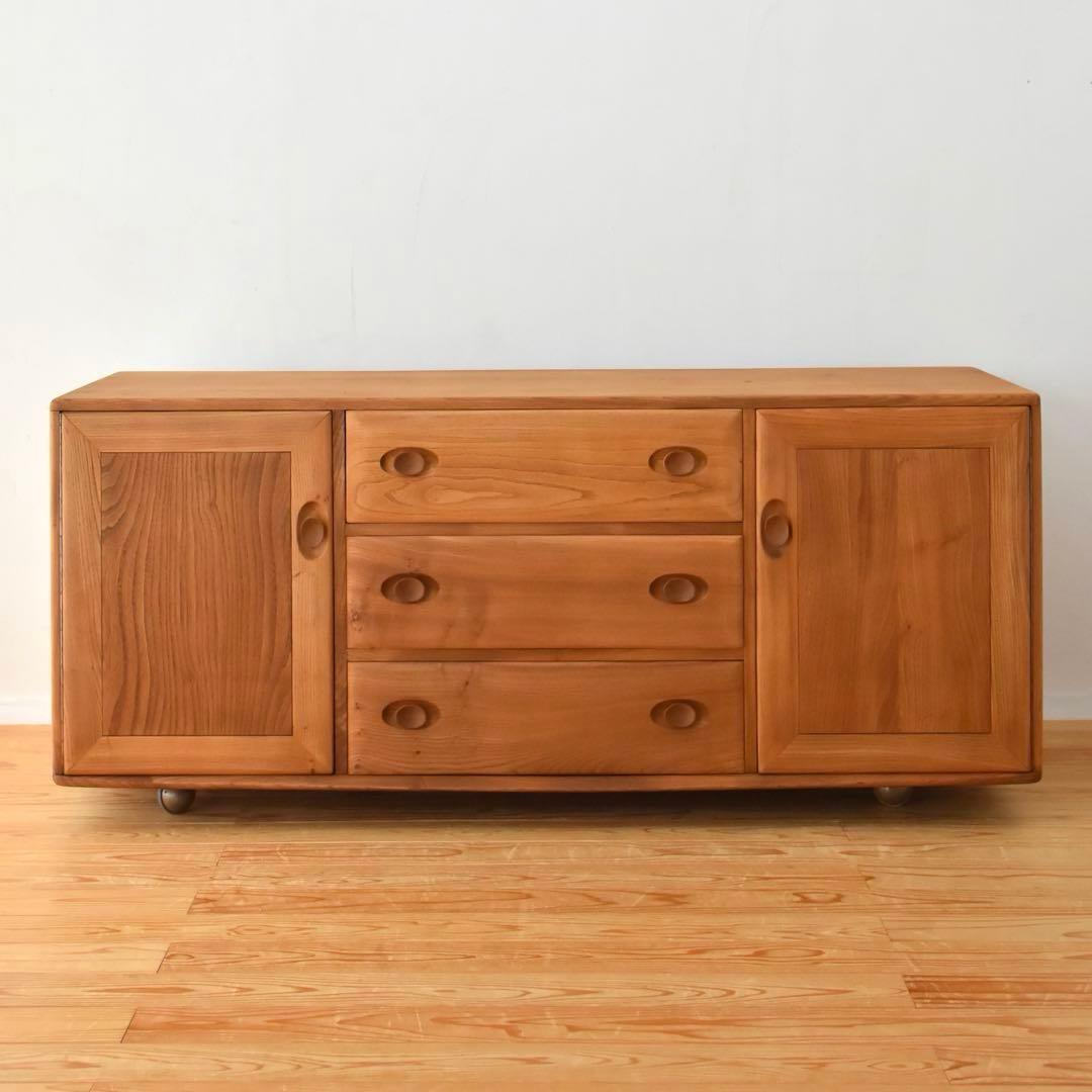 ERCOL アーコール　イギリス　サイドボード　エルム材 イギリス アーコール ercol サイドボード 50's す69-2
