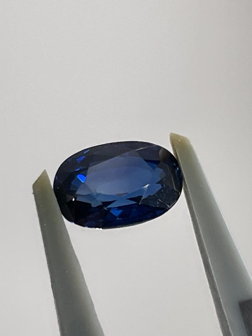 1.70CT 非加熱ブルーサファイア GIA鑑別書付