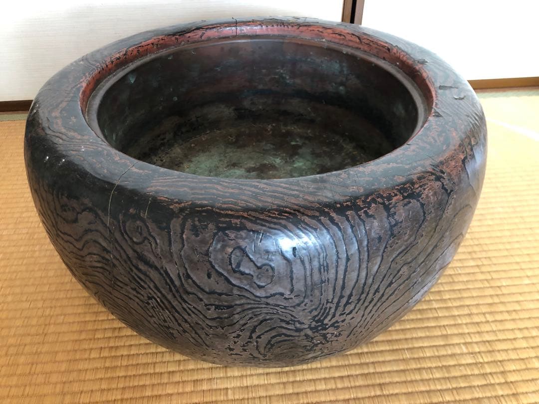 木製 丸型 火鉢