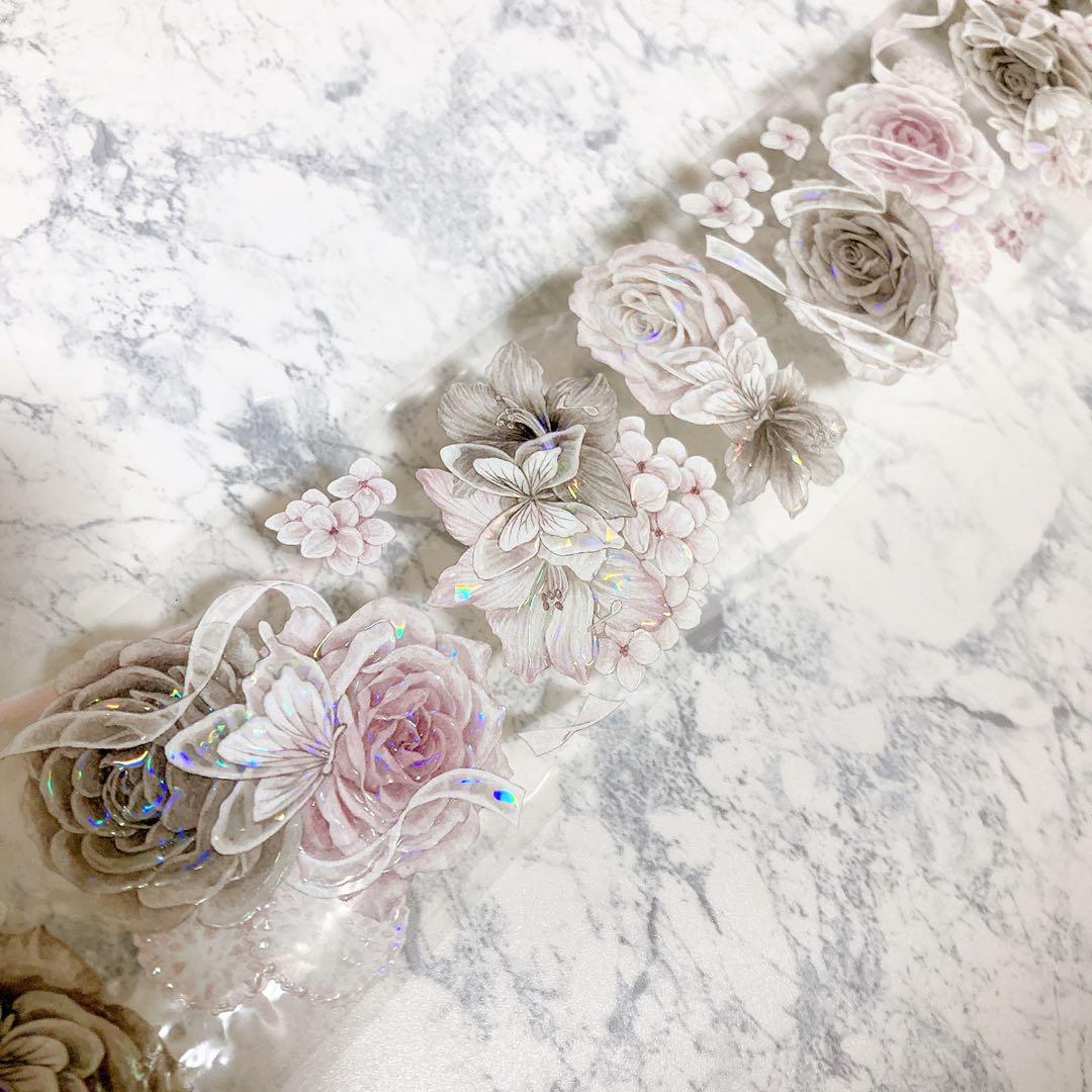 中古】リボン 花 海外マステ petテープ