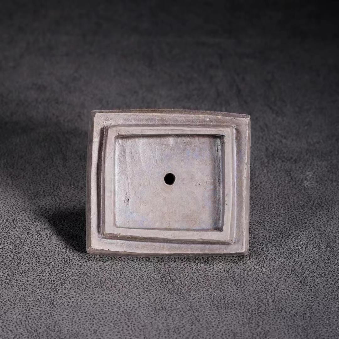 中国古美術・宜興原鉱古銅泥壺・紫砂壺・品名：印包・底款：厚徳載物