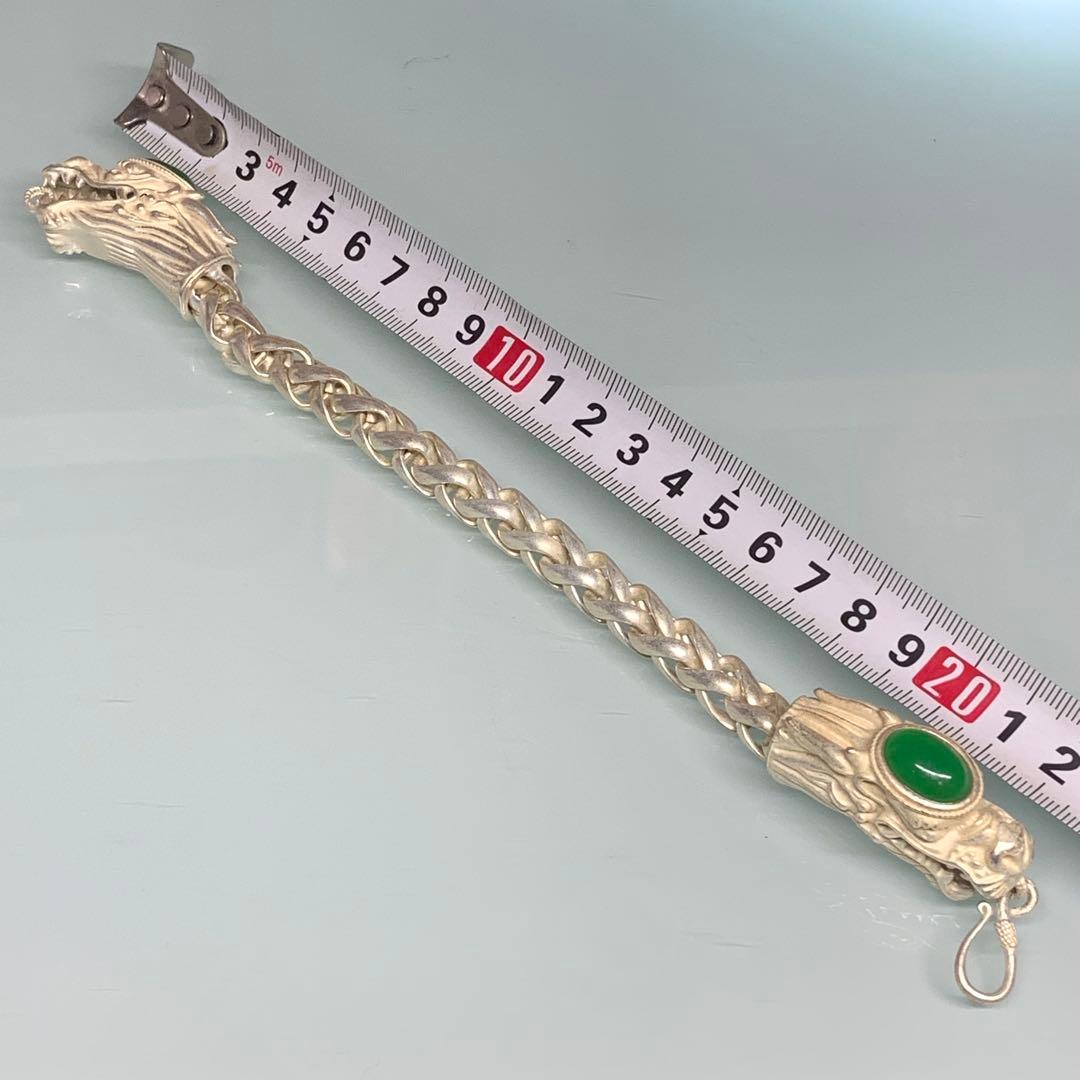 時代物 銀龍 ブレスレット お守り 魔除け 縁起物 逸品