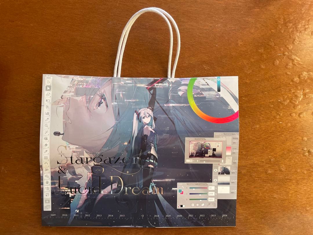 初音ミク　Rella　個展　ショッパー