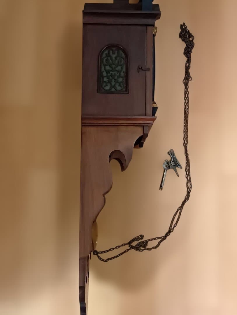 【ジャンク品】アンティーク WUBA 壁掛け 時計