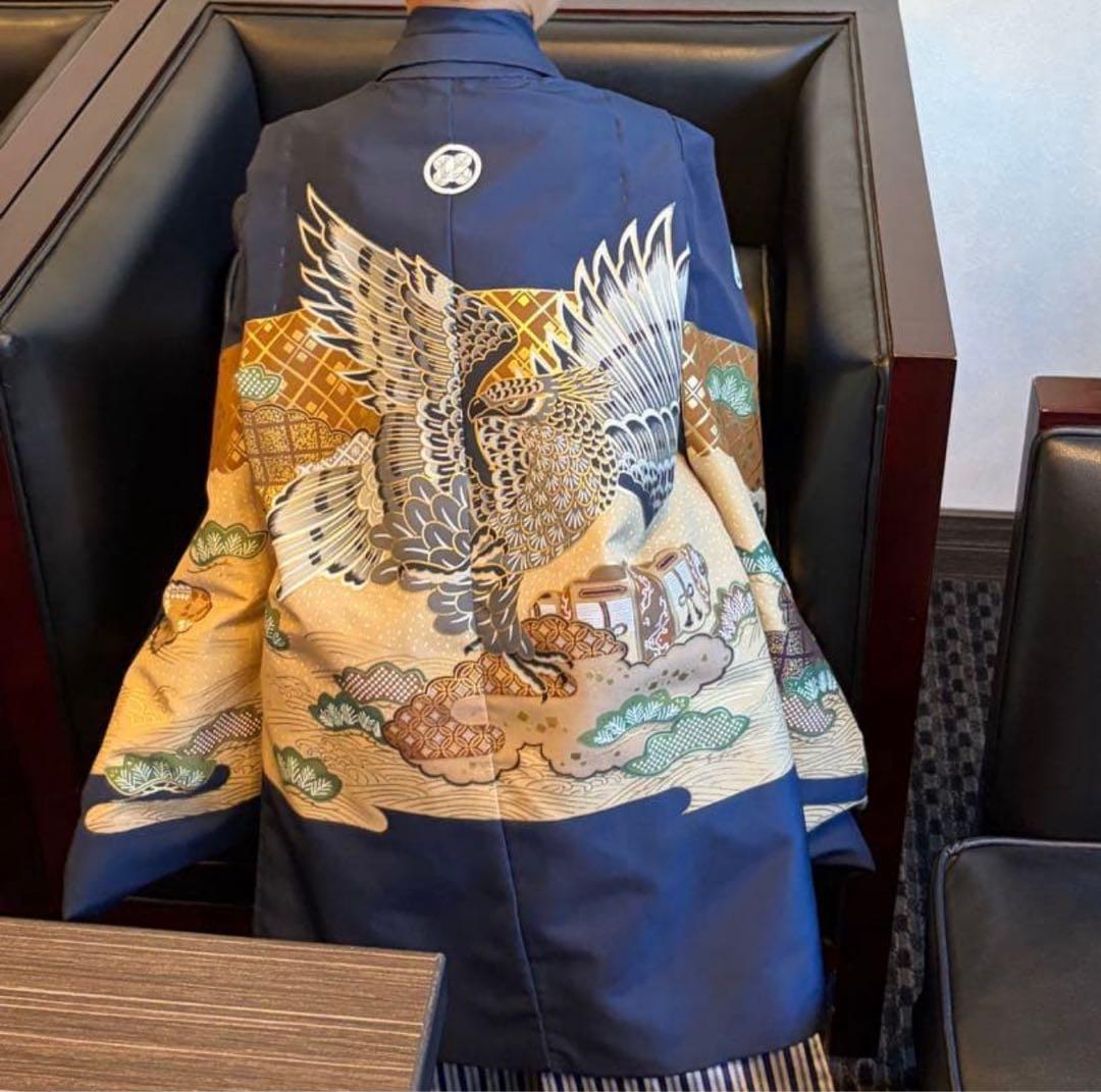 七五三用着物セット 鷹刺繍付き【値下げ交渉可能！】