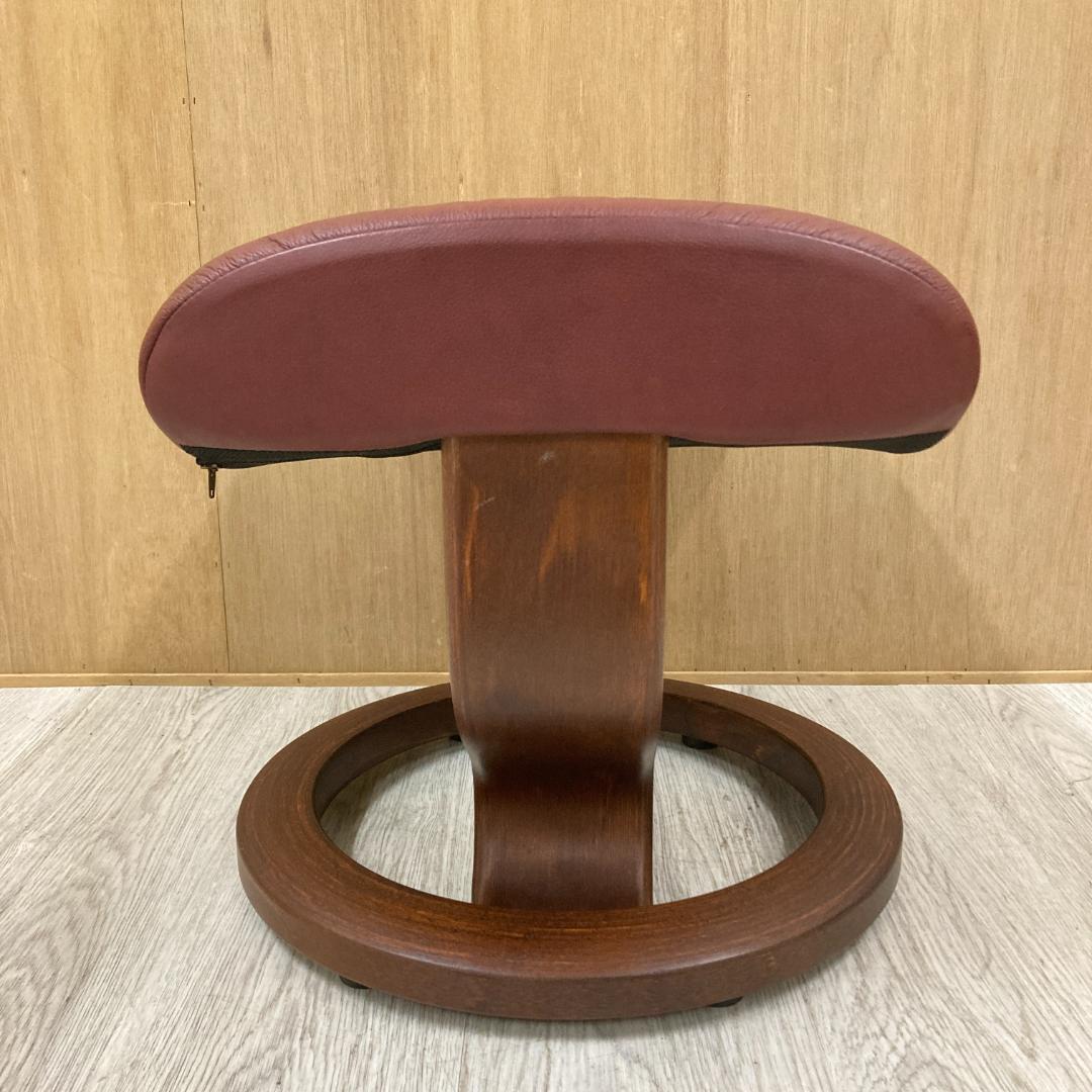 エコーネス 　オットマン フットスツール 本革 ストレスレス