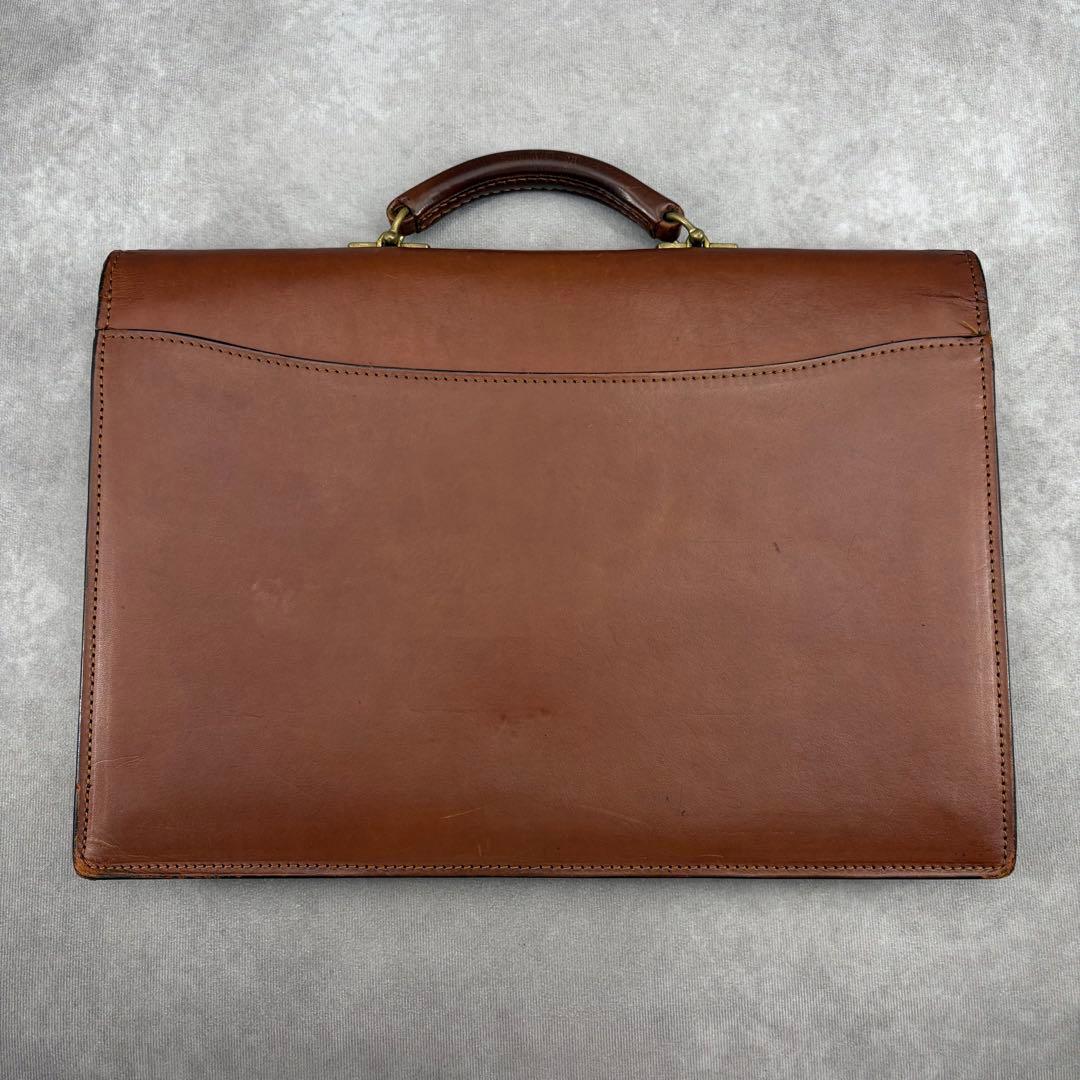 シュレスリンガー スリムブリーフケース ビジネスバッグ フルグレインレザー 本革