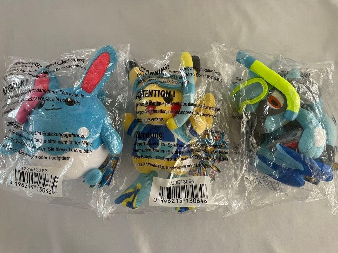 3点セット】WCS2024 ホノルル ピカチュウ リオル マリルリ ぬいぐるみ