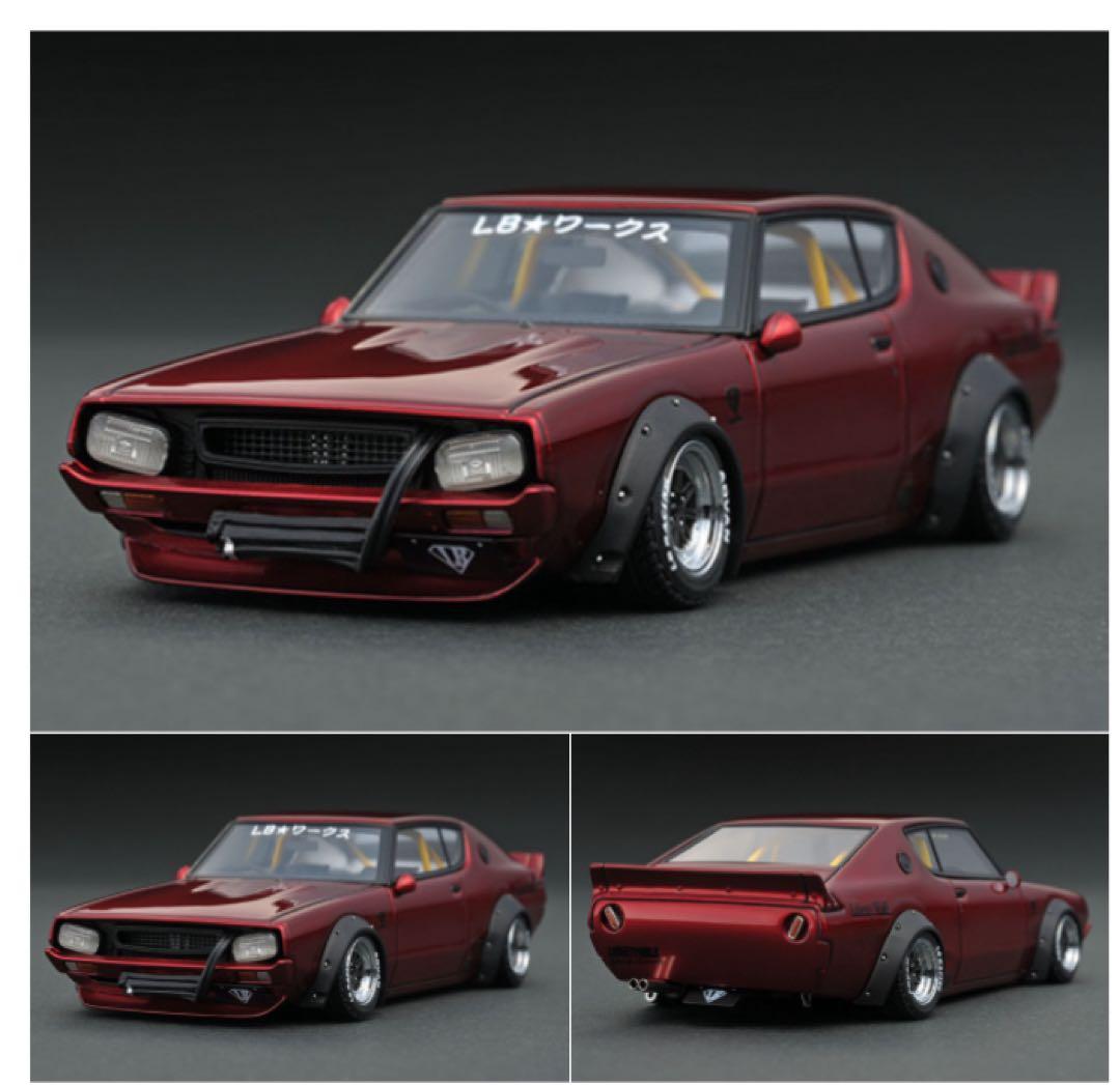 イグニッションモデル　1/43 LBWK ケンメリ メタリックレッド
