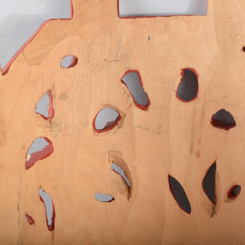 バリ島 インドネシア 彩色木彫 面 壁掛 N 9207A