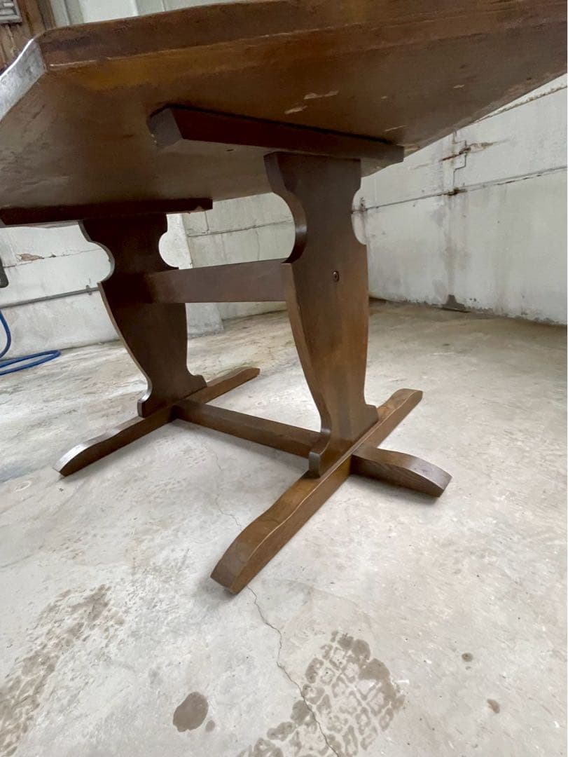 無垢材　ヴィンテージ ダイニングテーブル　センターテーブル