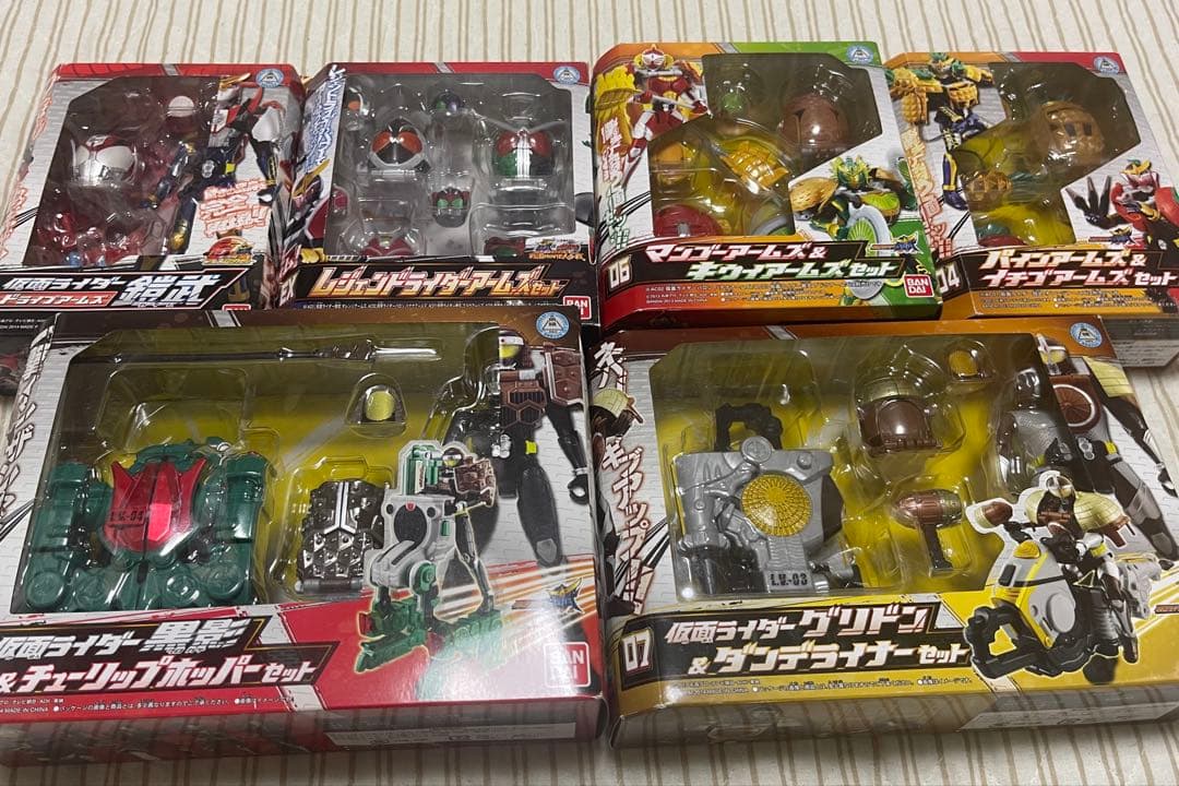 【開封品】仮面ライダー鎧武　アームチェンジシリーズ　25点セット