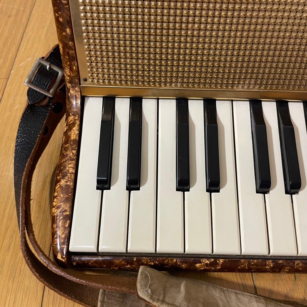 【音出し確認済み】YAMAHA ヤマハ アコーディオン アンティーク ケース付き